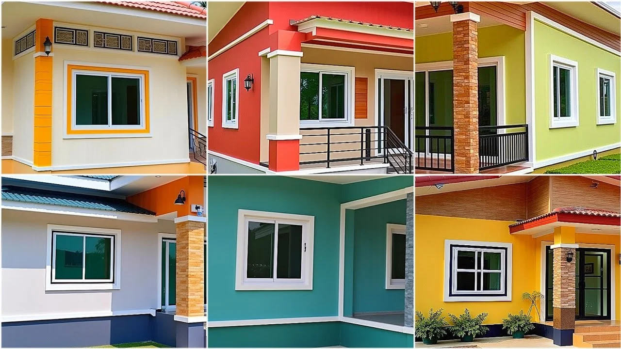 Freshly painted exterior of a residential building with weather-resistant coating